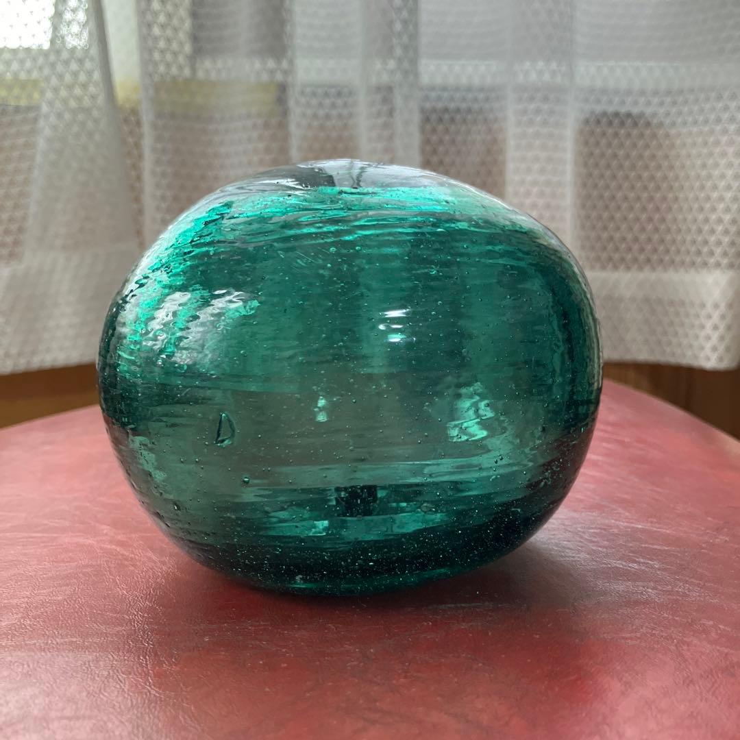 浮き玉　ガラス玉　楕円球