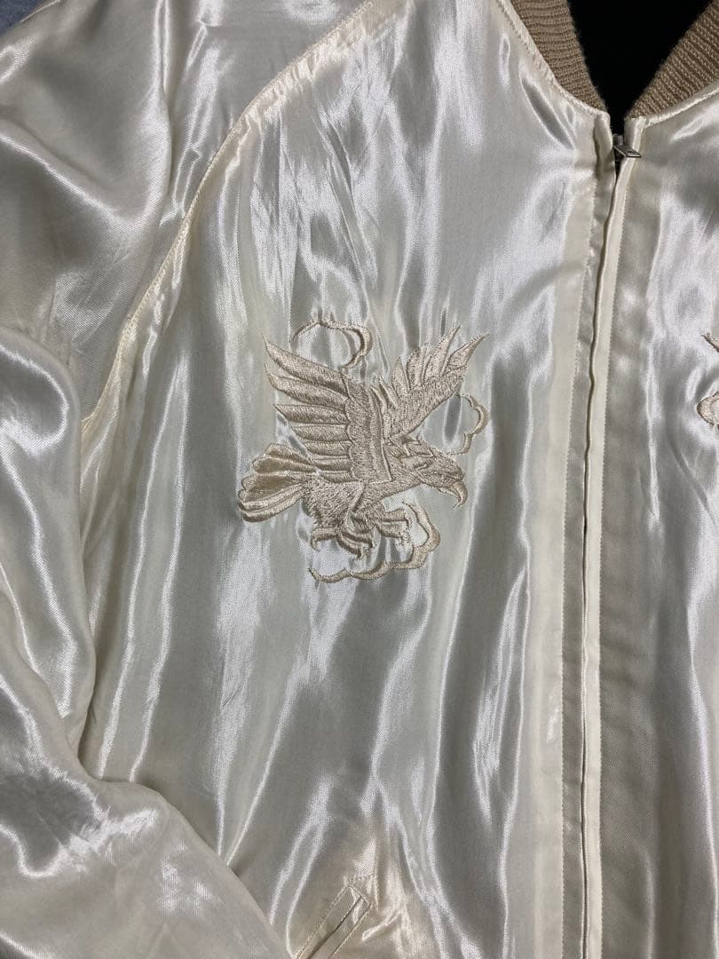 極上 GOLD 東洋エンタープライズ 別珍リバーシブルスカジャン 双龍 L