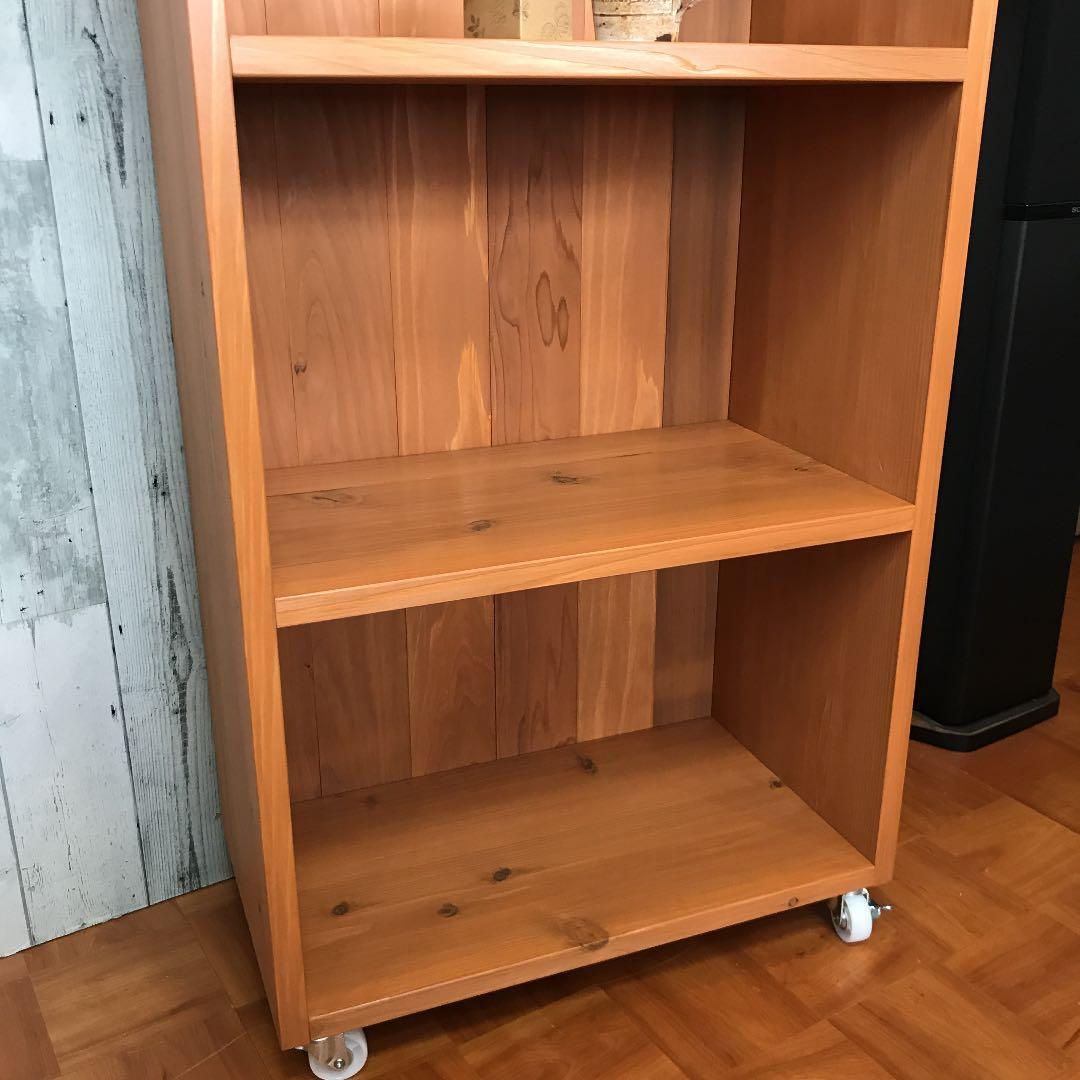 シェルフ 飾り棚 背板付き 幅60cm 杉板