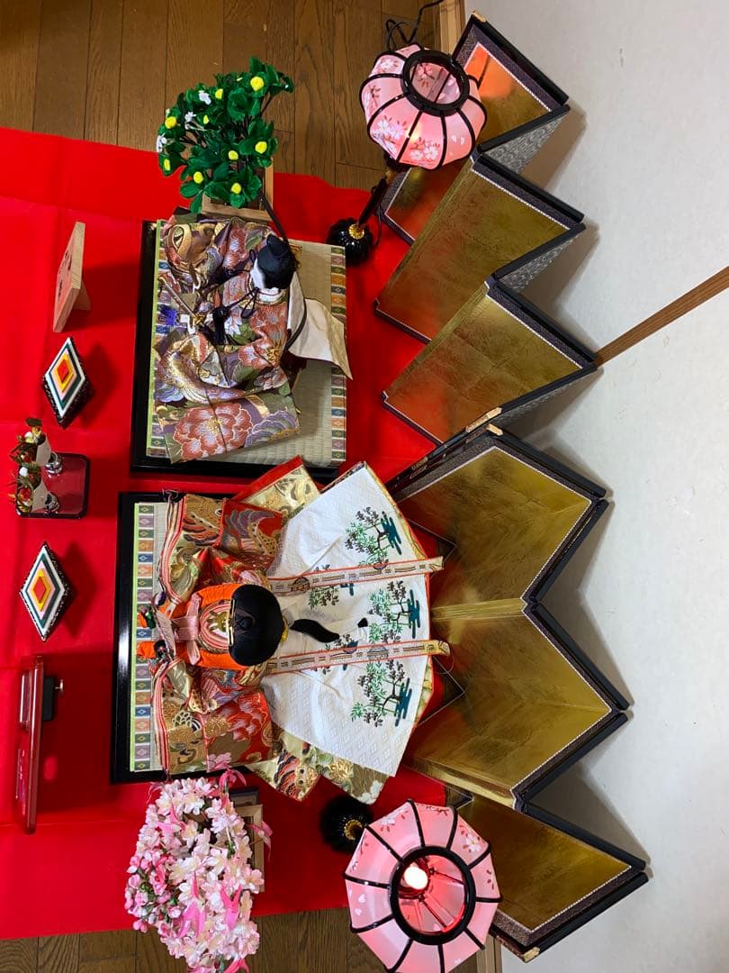 【増村人形店】雛人形 親王飾り 西陣本金帯地織 初節句 上品華やか