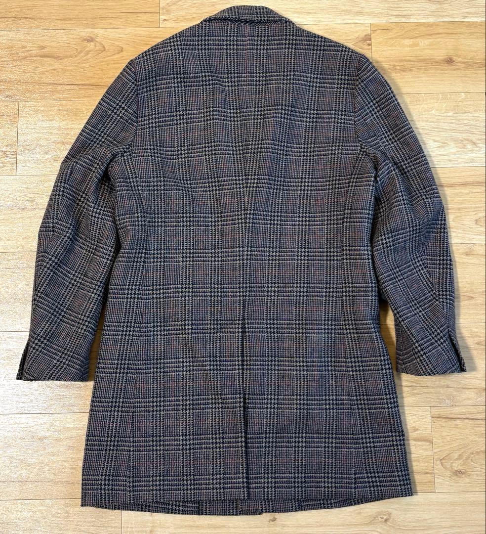 STUDIOUS ウールチェスターコート グレンチェック Lサイズ