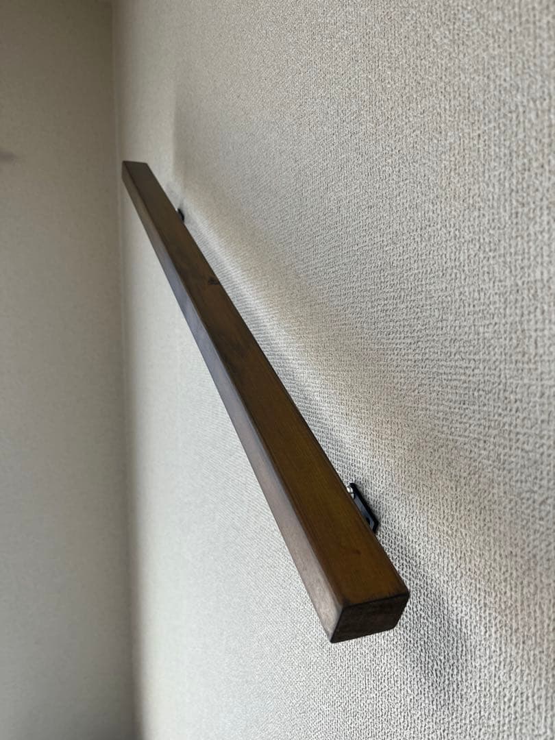 ウッド手摺り 80cm 階段手すり 壁手すり 木とアイアン