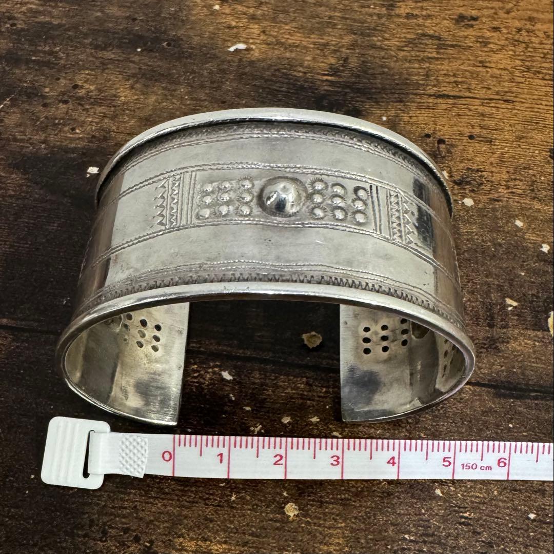 着画あり　激レア オールドストック トゥアレグ族 ワイドバングル