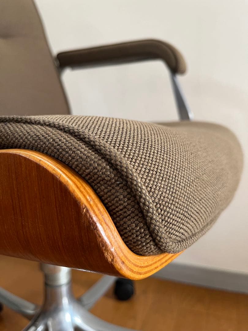ヴィンテージ　プライウッド　デスクチェア　ミッドセンチュリー　レトロモダン　椅子
