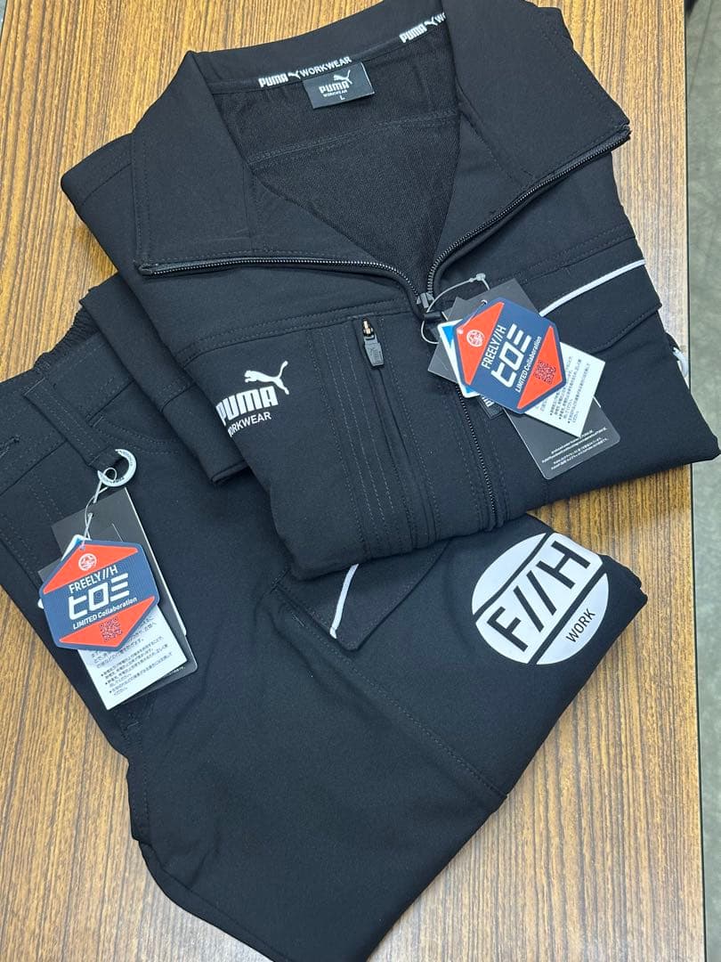 PUMAxヒロミ コラボワークウェア上下セット ブラック　Lサイズ