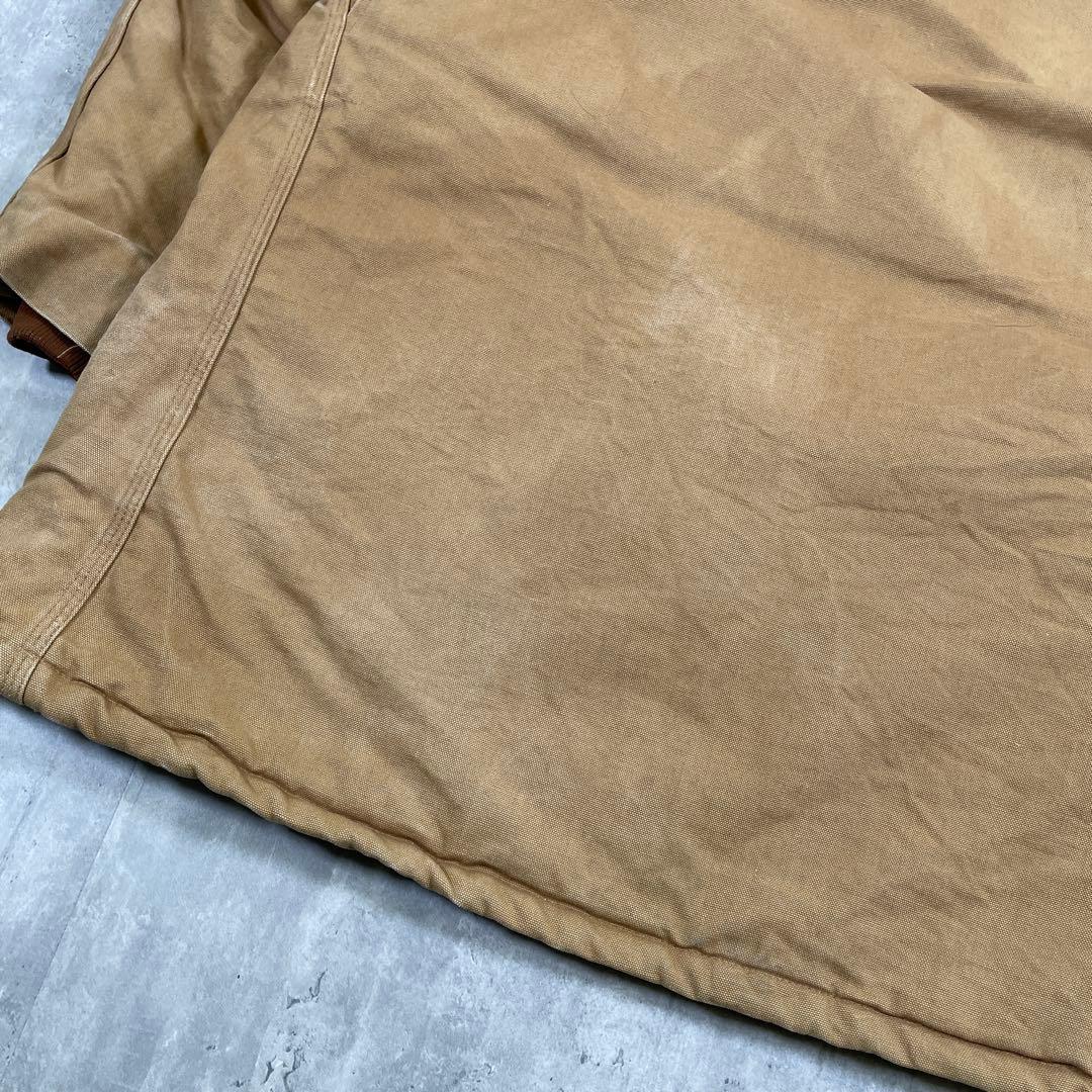 星形タグ◆80s carhartt【XL】シベリアンパーカー ダック地 ファー