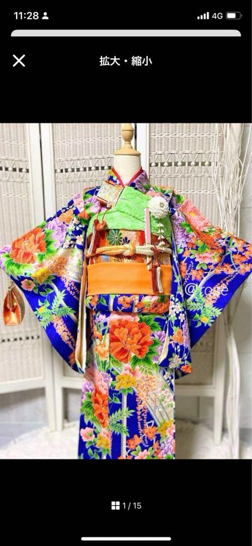 年賀セール七五三　7歳　着物　着物セット　ハーフ成人式