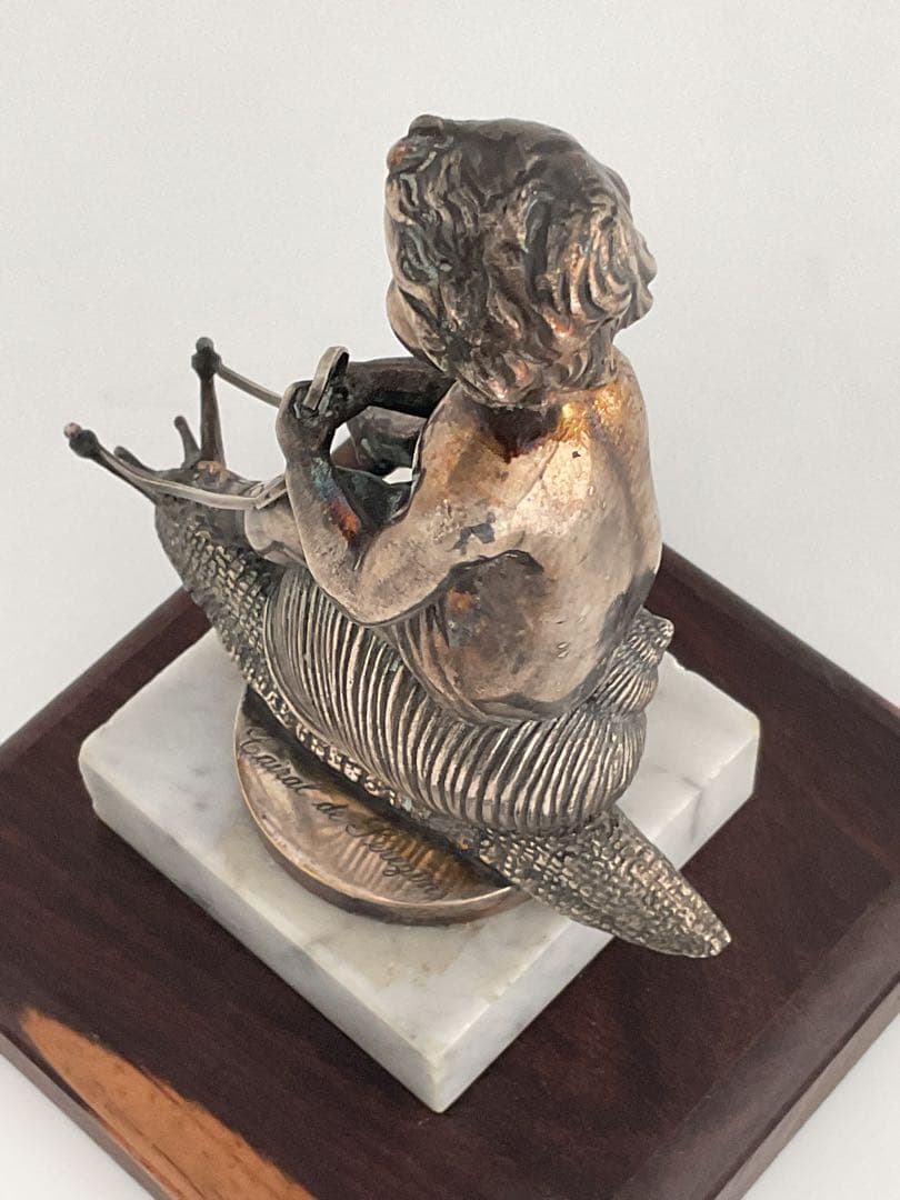 Cupid on a shell,1920FRANCE.カタツムリに乗った天使