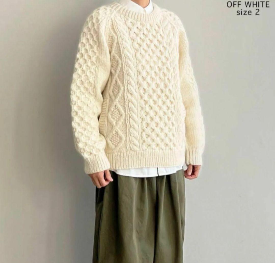 Harvesty ハーベスティ　ケーブルニット　&premium掲載