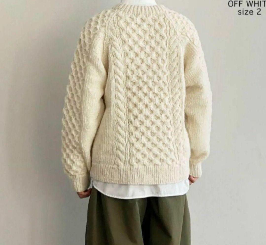 Harvesty ハーベスティ　ケーブルニット　&premium掲載