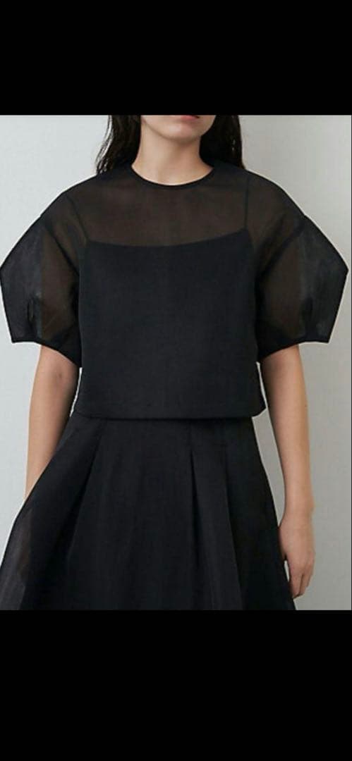 専用　エレンディーク　メッシュボンディングクロップドトップス