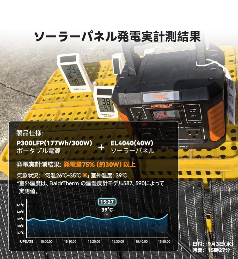 ⭐️ポータブル電源⭐️ ソーラーパネル セット 小型 防災 発電機