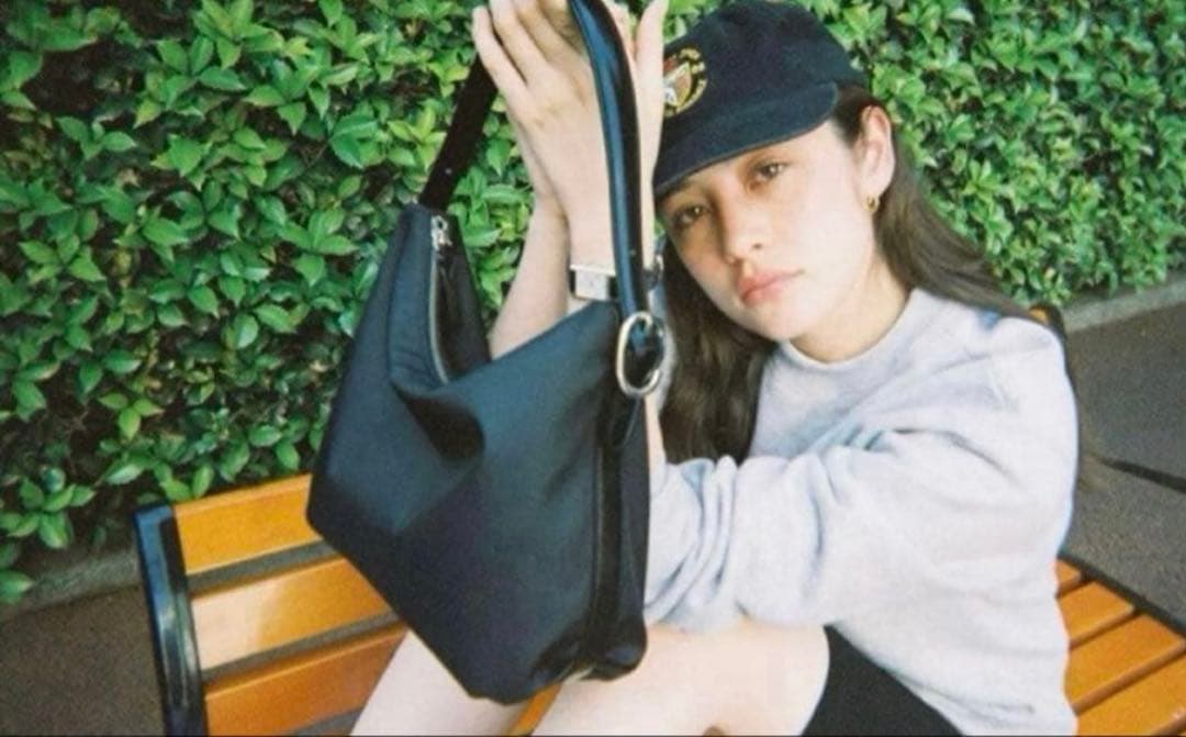 バッグ tout y est SAC CANOT TOILE SMALL BLACK