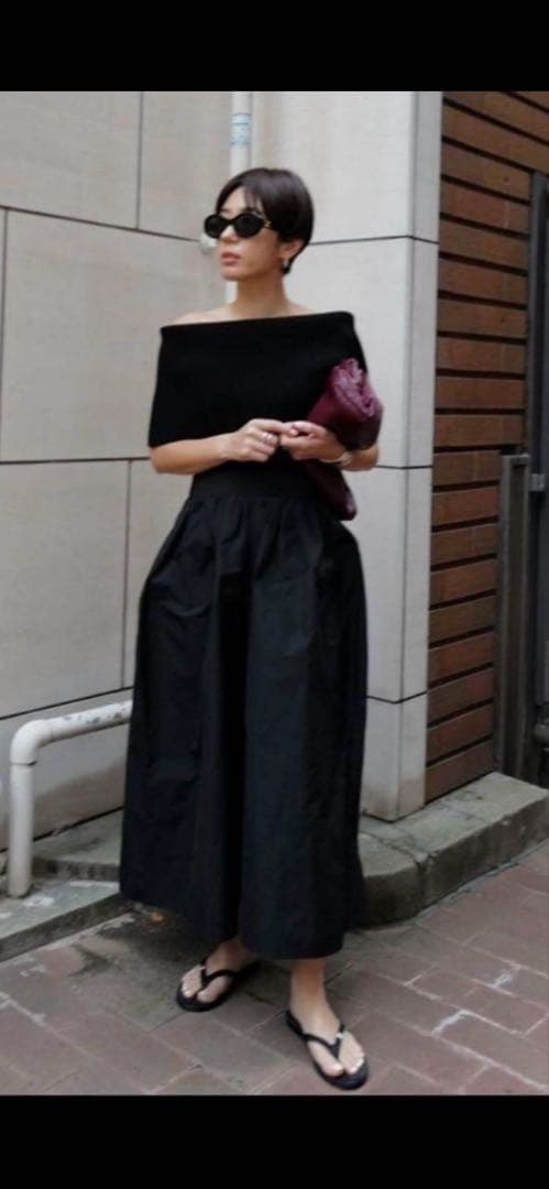 machatt マチャット メモリーキュロットパンツ