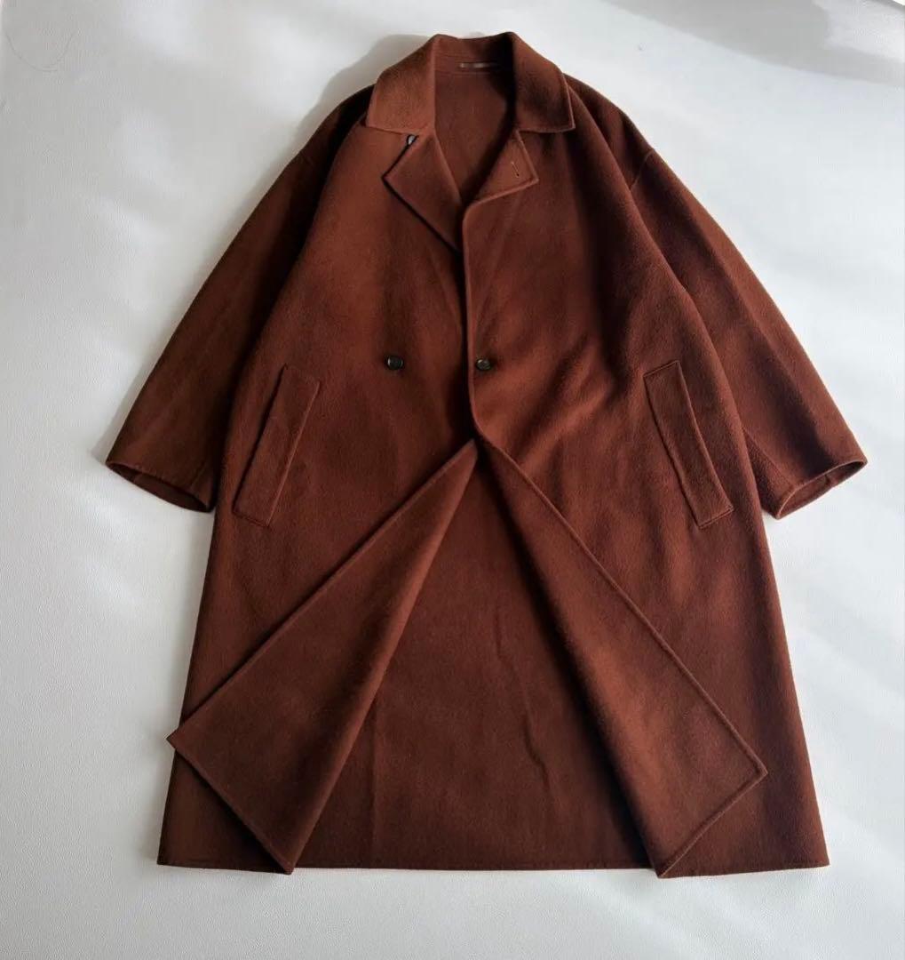 アダムエロペ　nishikawa　super120　チェスターコート　ウール