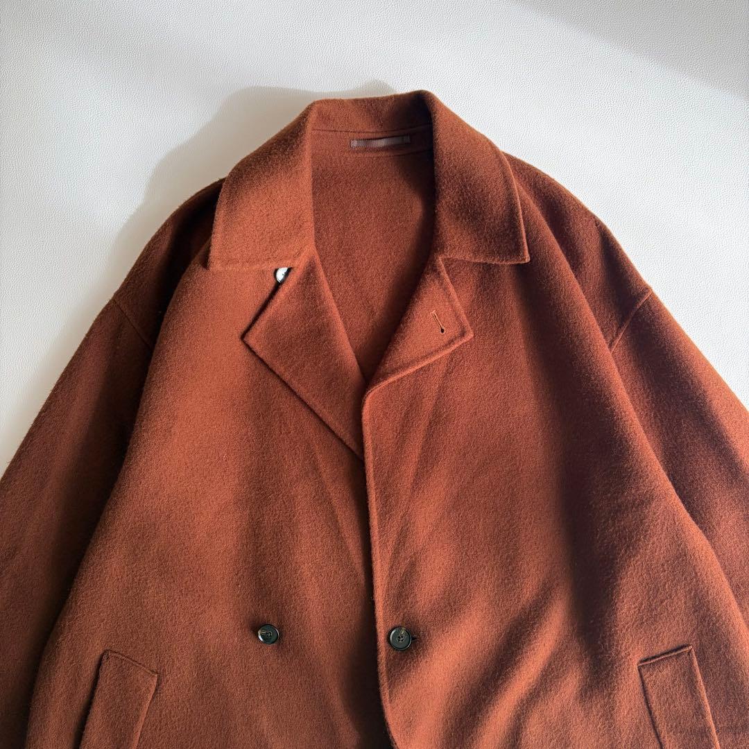 アダムエロペ　nishikawa　super120　チェスターコート　ウール