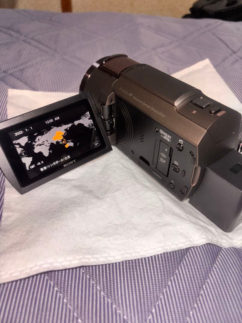 SONY4K ビデオカメラ FDR-AX45A ブロンズブラウン予備バッテリー有