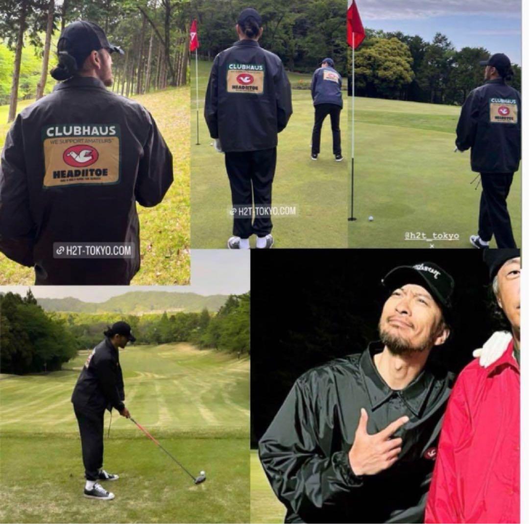 HIIT × CLUBHAUS コーチジャケット クラブハウス L ネイビー