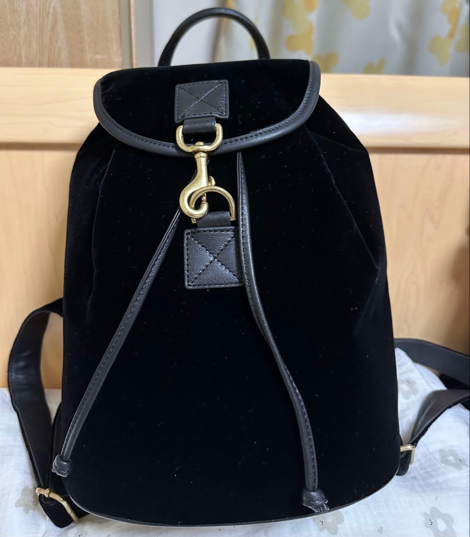 は*な様 【新品未使用】The Barnnet ベロアバックパック 黒