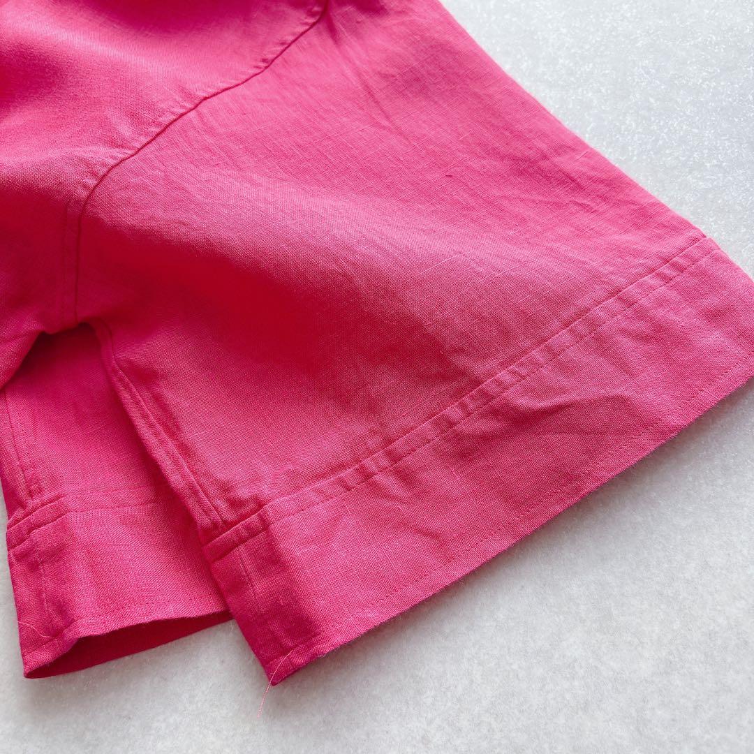 未使用★TICCA｜定価2,5万 24SS リネン半袖エンブロイダイリーシャツ