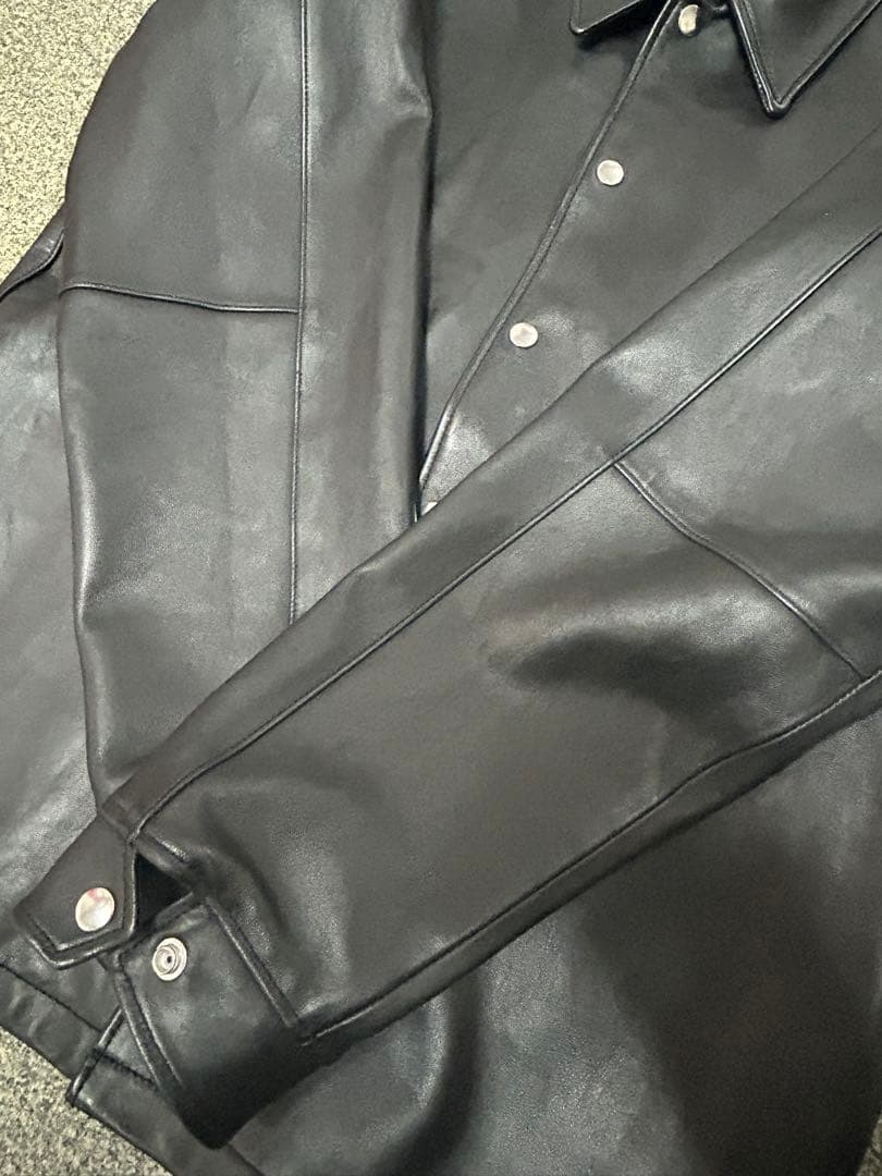 Schott BEAUTY&YOUTH 別注　レザー　コーチジャケット　Ovy