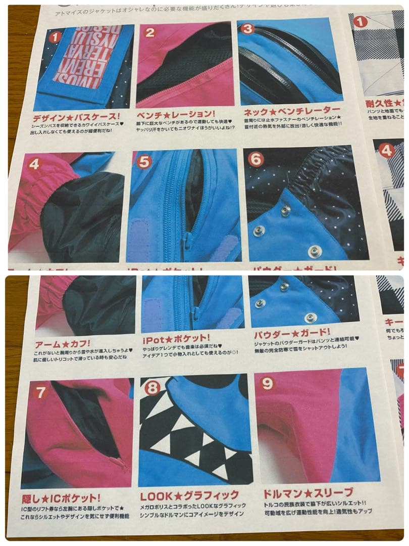 ※裾キズあり ATMYS アトマイズ LOOK スノーボードウェア