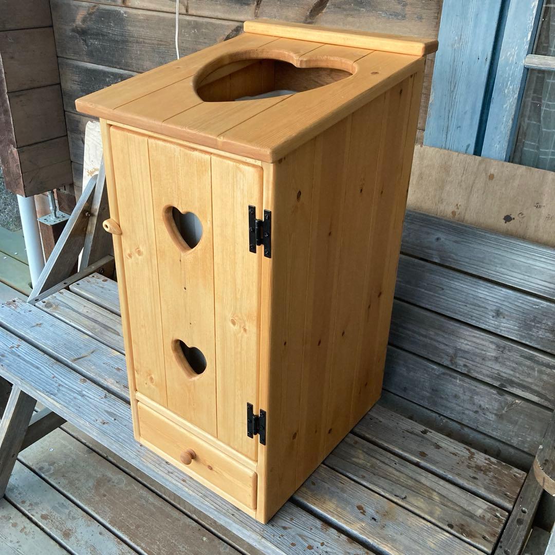 アメリカンカントリー家具　カントリーハート　ダストBOX Lサイズ