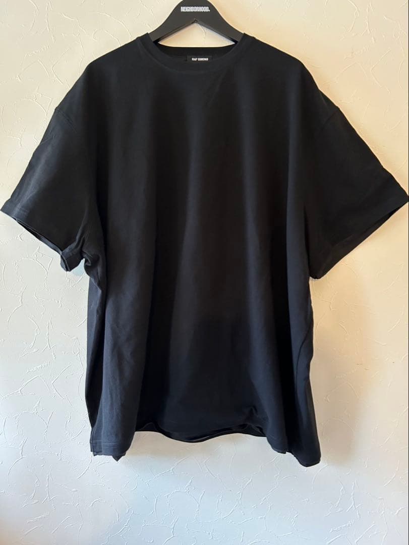 新品未使用　RAF SIMONS ブラック オーバーサイズ Tシャツ