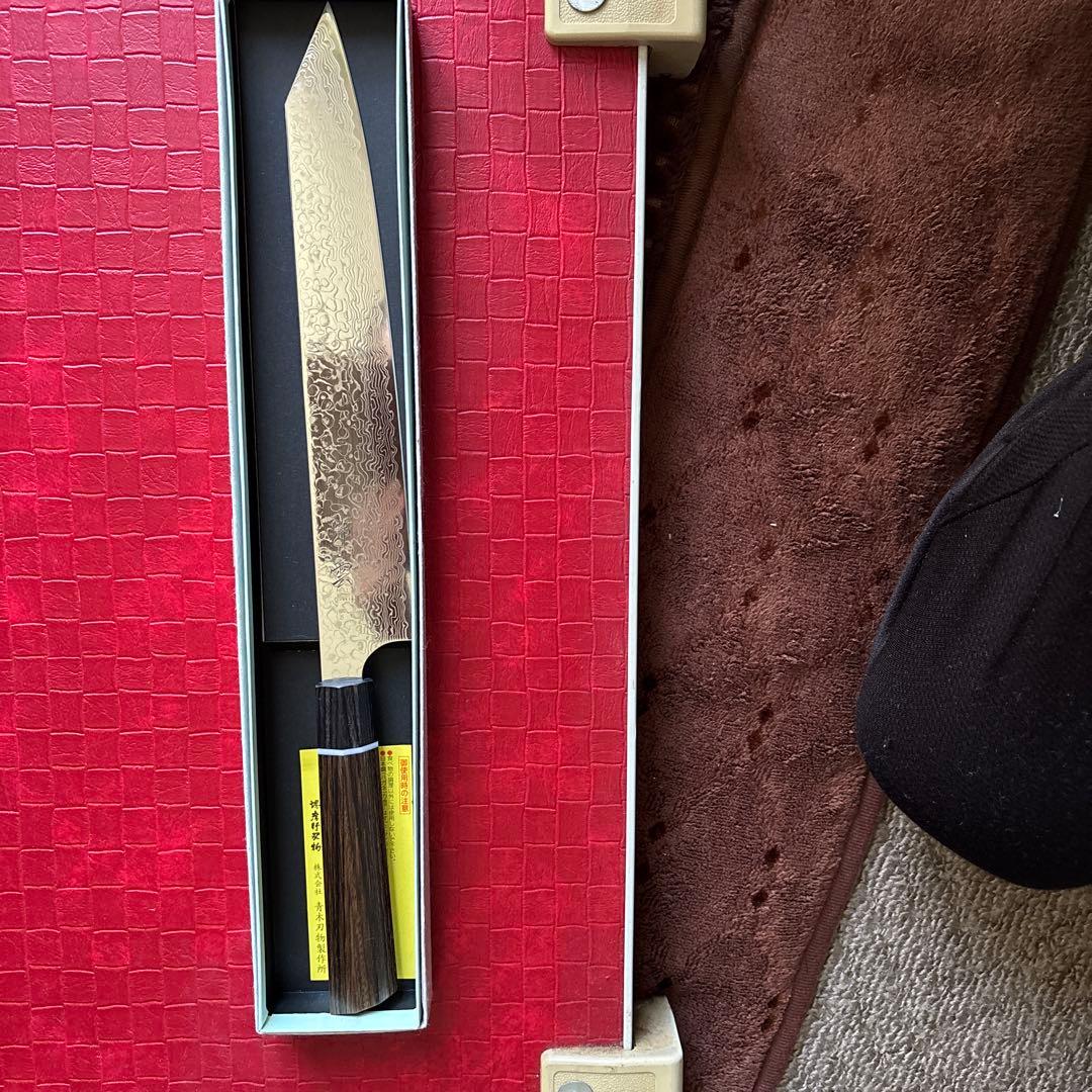 ダマスカス鋼 三徳包丁 約20cm