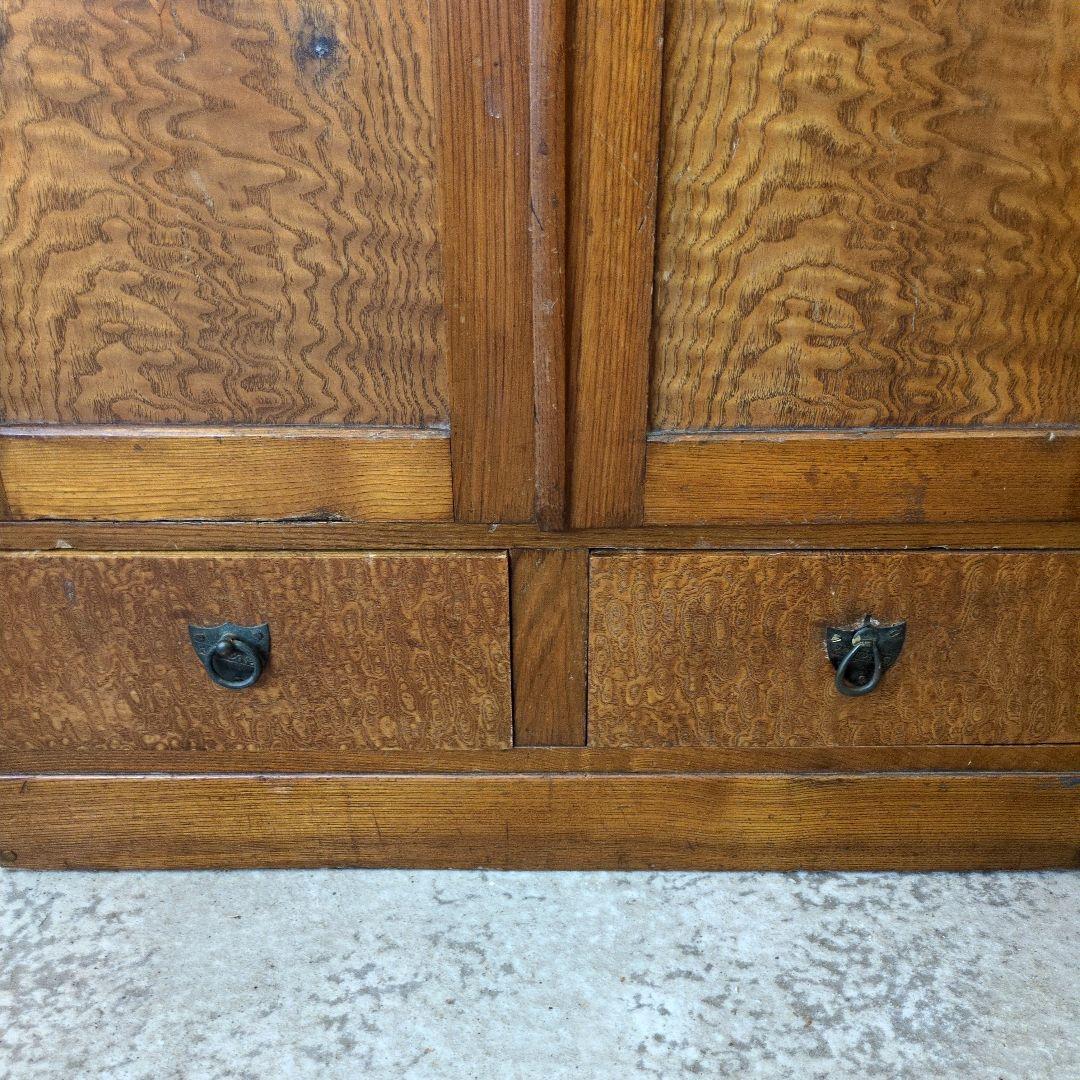 希少　アンティーク　棚　シェルフ　木製 本棚　食器棚