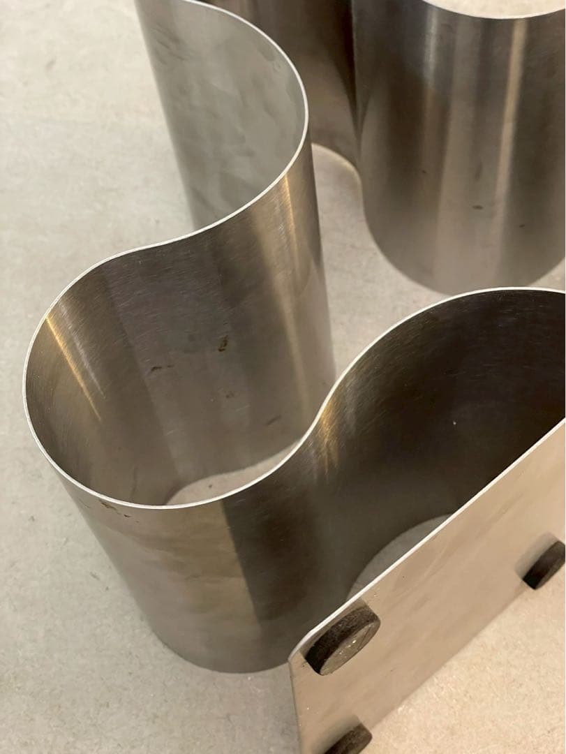 ワインラック ステンレス製 モダン ミッドセンチュリー ワインボトルスタンド