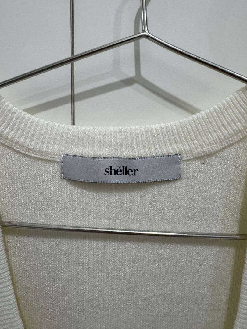 正規品 sheller SHPOWERSHOULDER KNIT TOPS