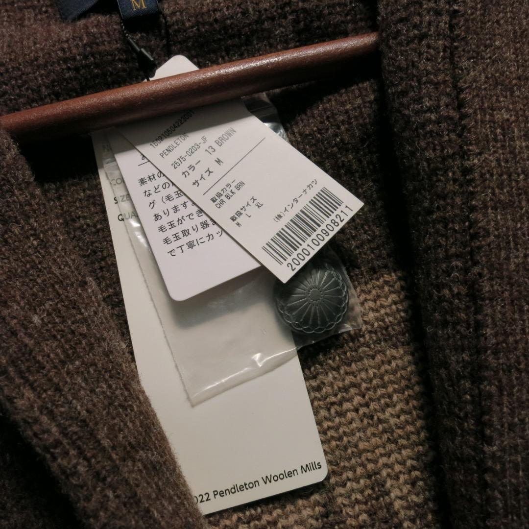 未使用 Pendleton ペンドルトン カーディガン ニット ネイティブ柄