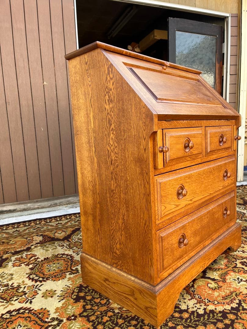 えぞ民芸 蝦夷民芸家具 ライティングビューロー デスク 学習机 カントリー