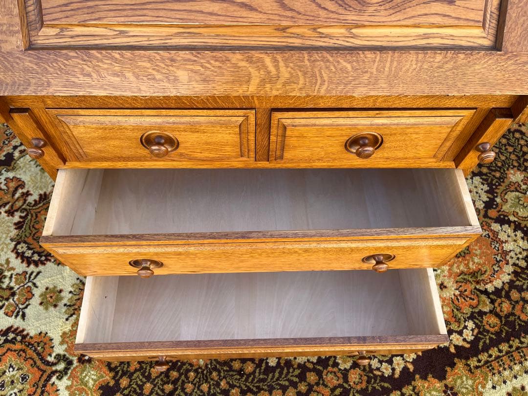 えぞ民芸 蝦夷民芸家具 ライティングビューロー デスク 学習机 カントリー