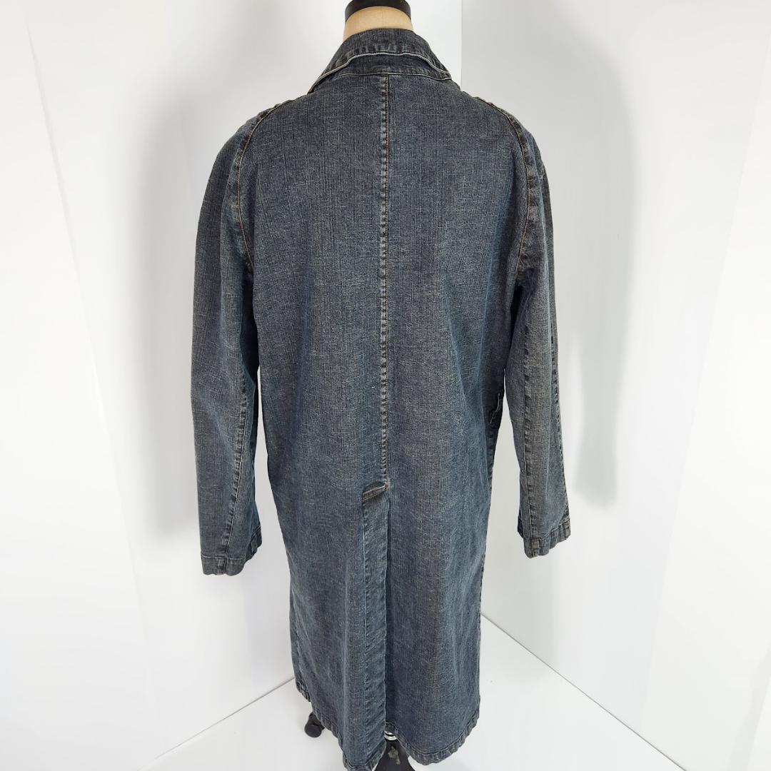 バーバリー ロンドン BURBERRY デニムトレンチコート L ノバチェック