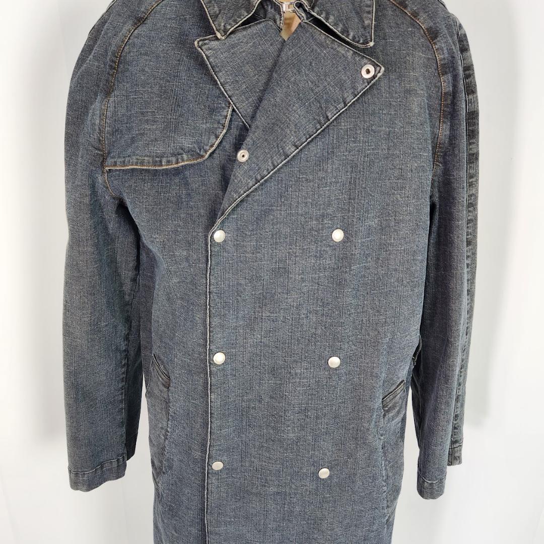 バーバリー ロンドン BURBERRY デニムトレンチコート L ノバチェック