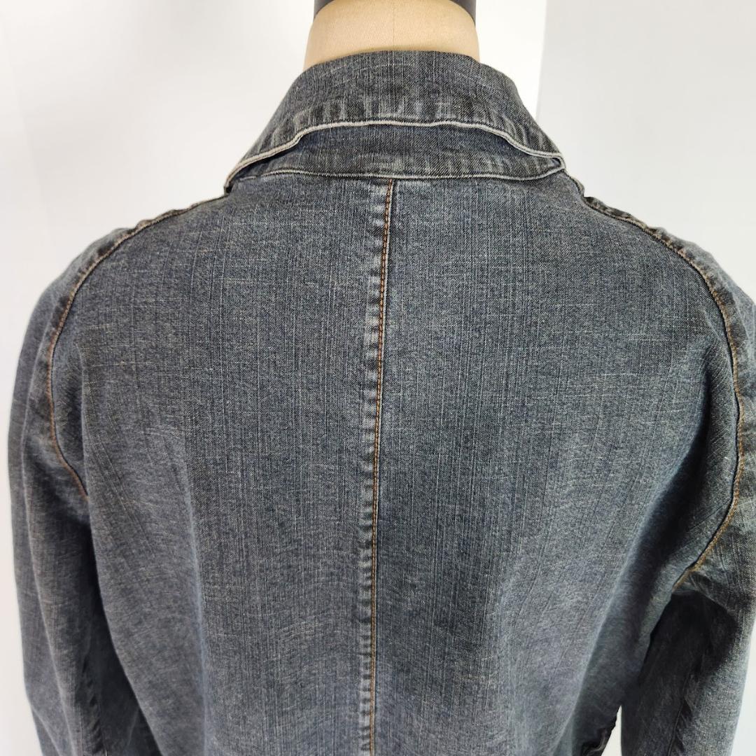 バーバリー ロンドン BURBERRY デニムトレンチコート L ノバチェック