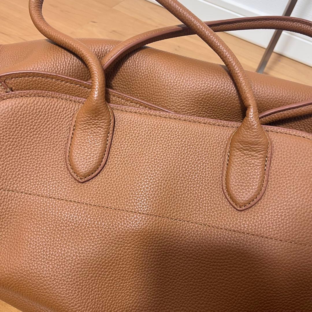 極美品ジストリーキャメル レザー トートバッグ 大容量