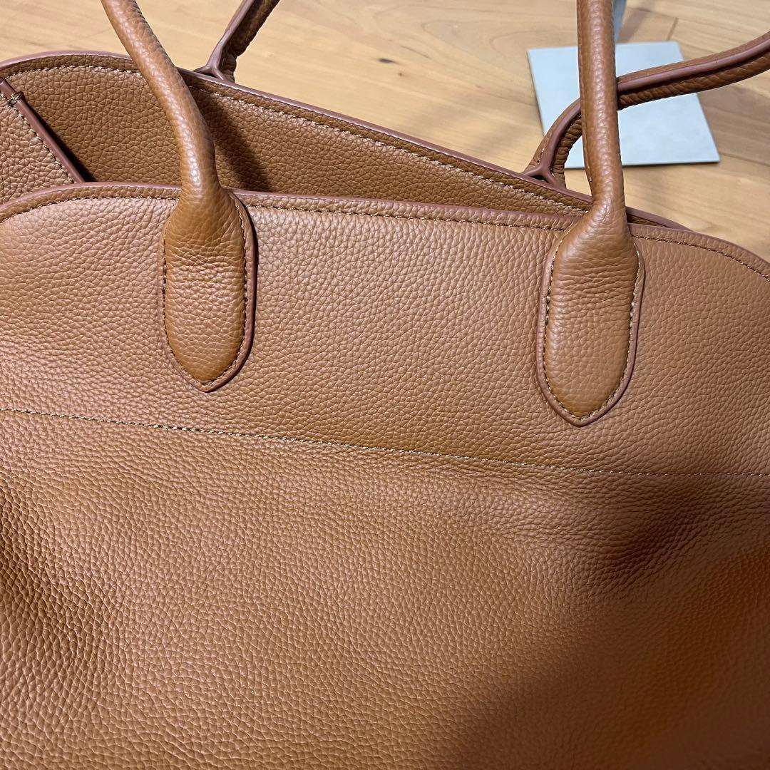 極美品ジストリーキャメル レザー トートバッグ 大容量