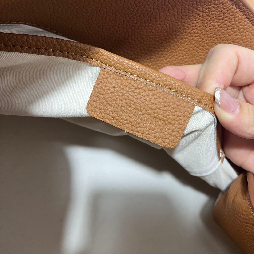 極美品ジストリーキャメル レザー トートバッグ 大容量