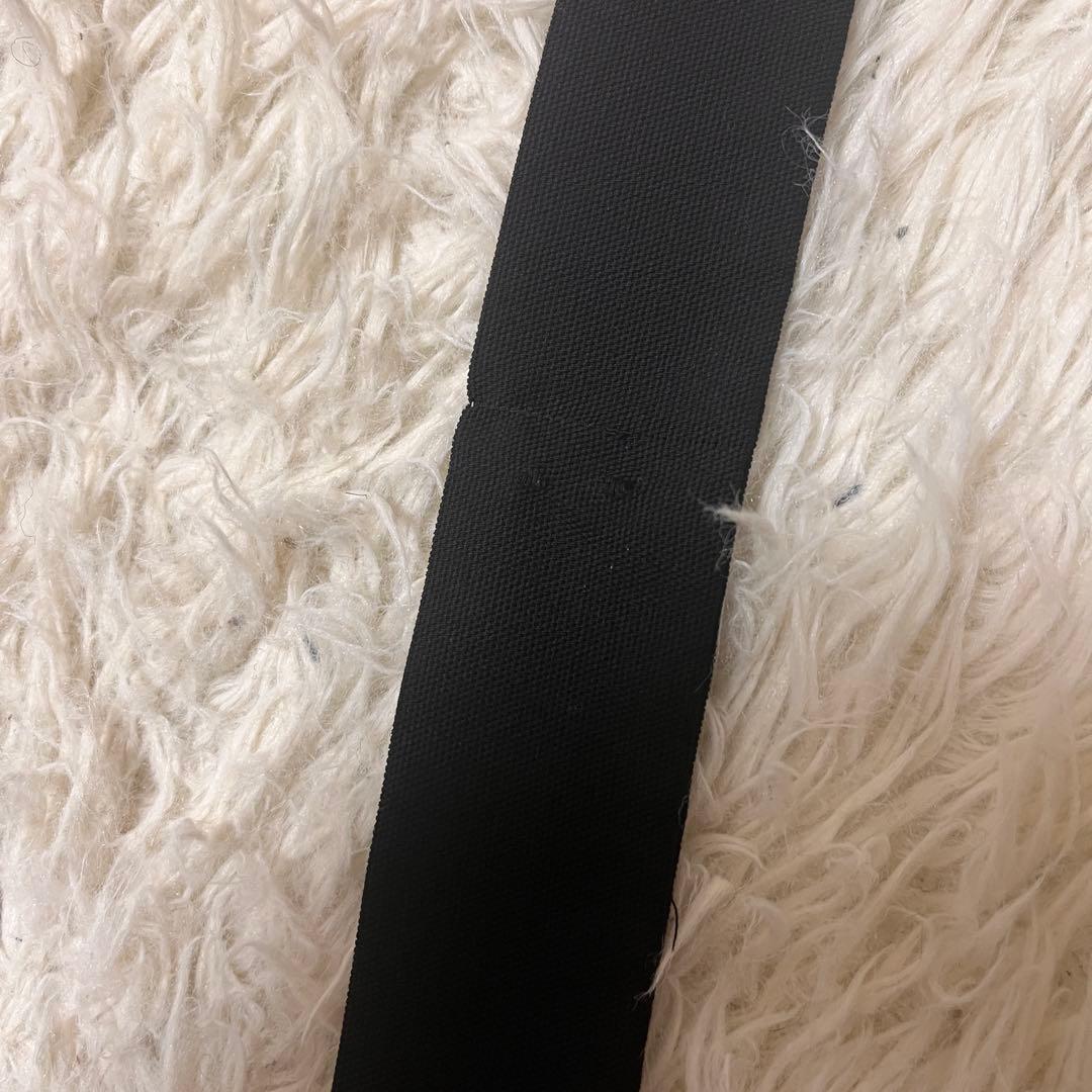 【美品】マックスマーラ　白マグ　薄手　コート　羽織り　ベルト　ロング丈　黒　高級