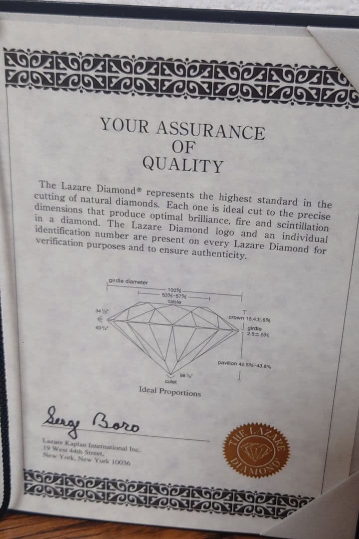 【美品】ラザールダイヤモンド　エンゲージリングセット　8号サイズ