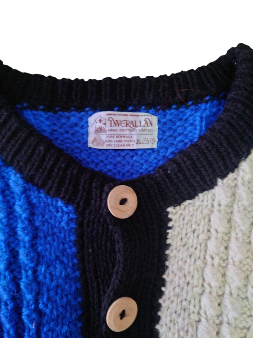 INVERALLAN インバーアラン　アランニット　カーディガン　茶タグ