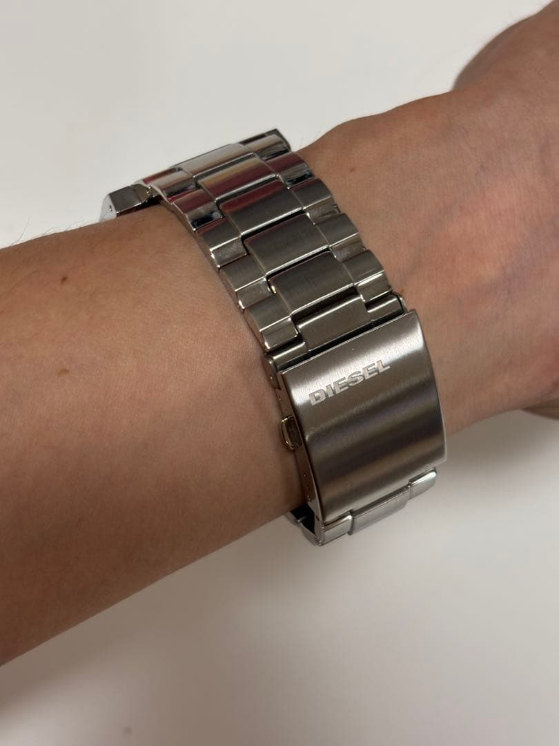 【稼働確認済】DIESEL DZ1381 ステンレススチール 時計