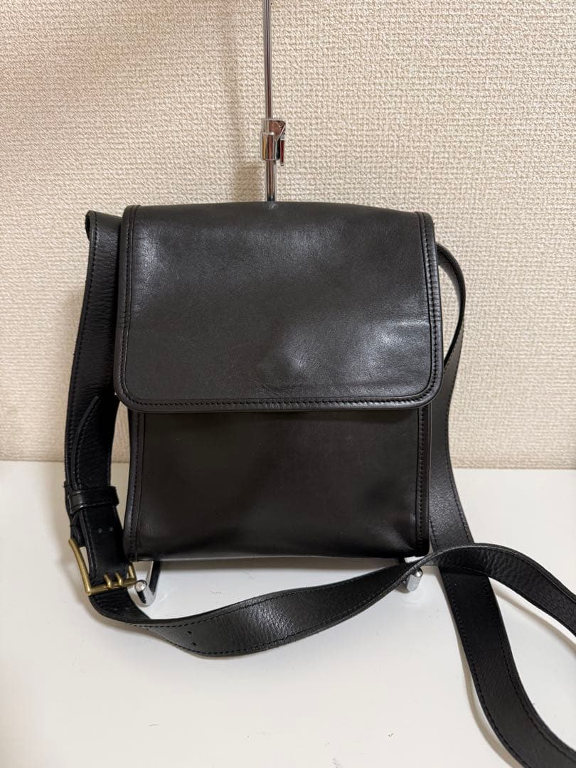 ソメスサドル 本革 ショルダーバッグ 斜め掛け フラップ メンズ