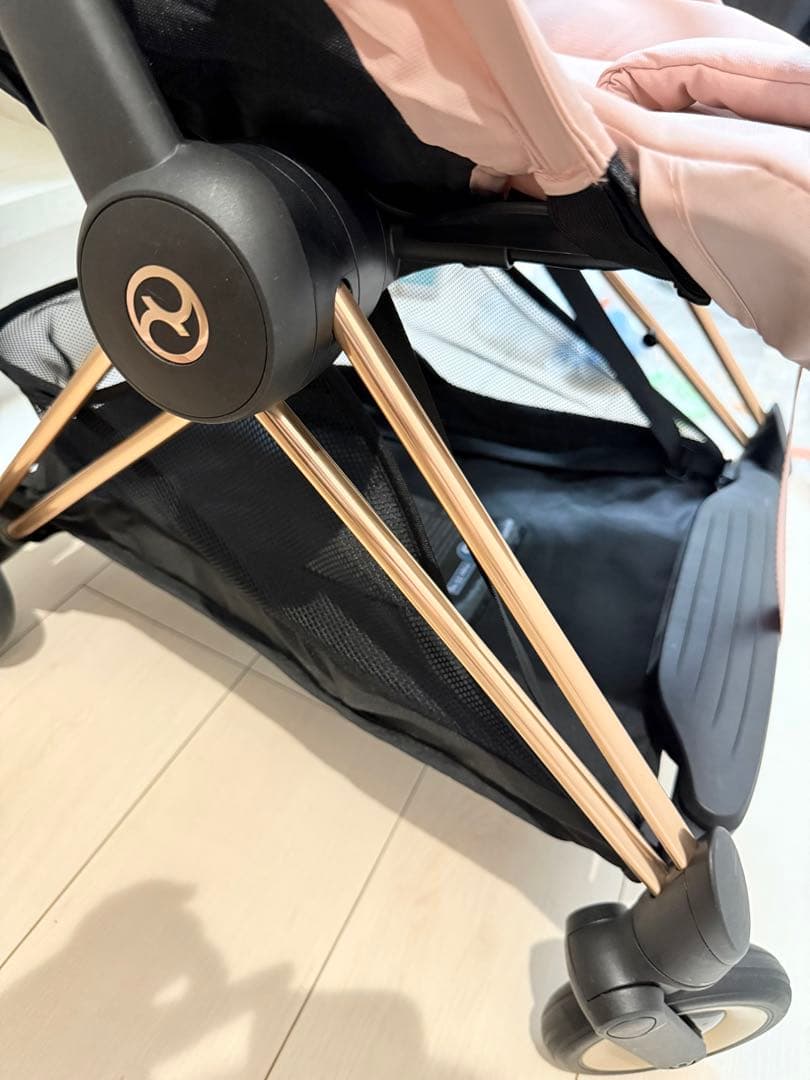美品 サイベックス COYA コヤ ベビーカー ピンクゴールド バンパー付