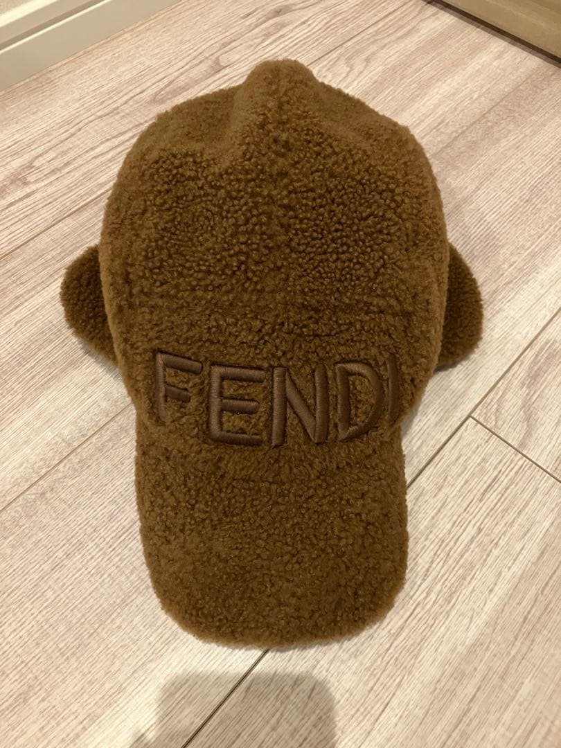 FENDI ブラウン フライトキャップ TU