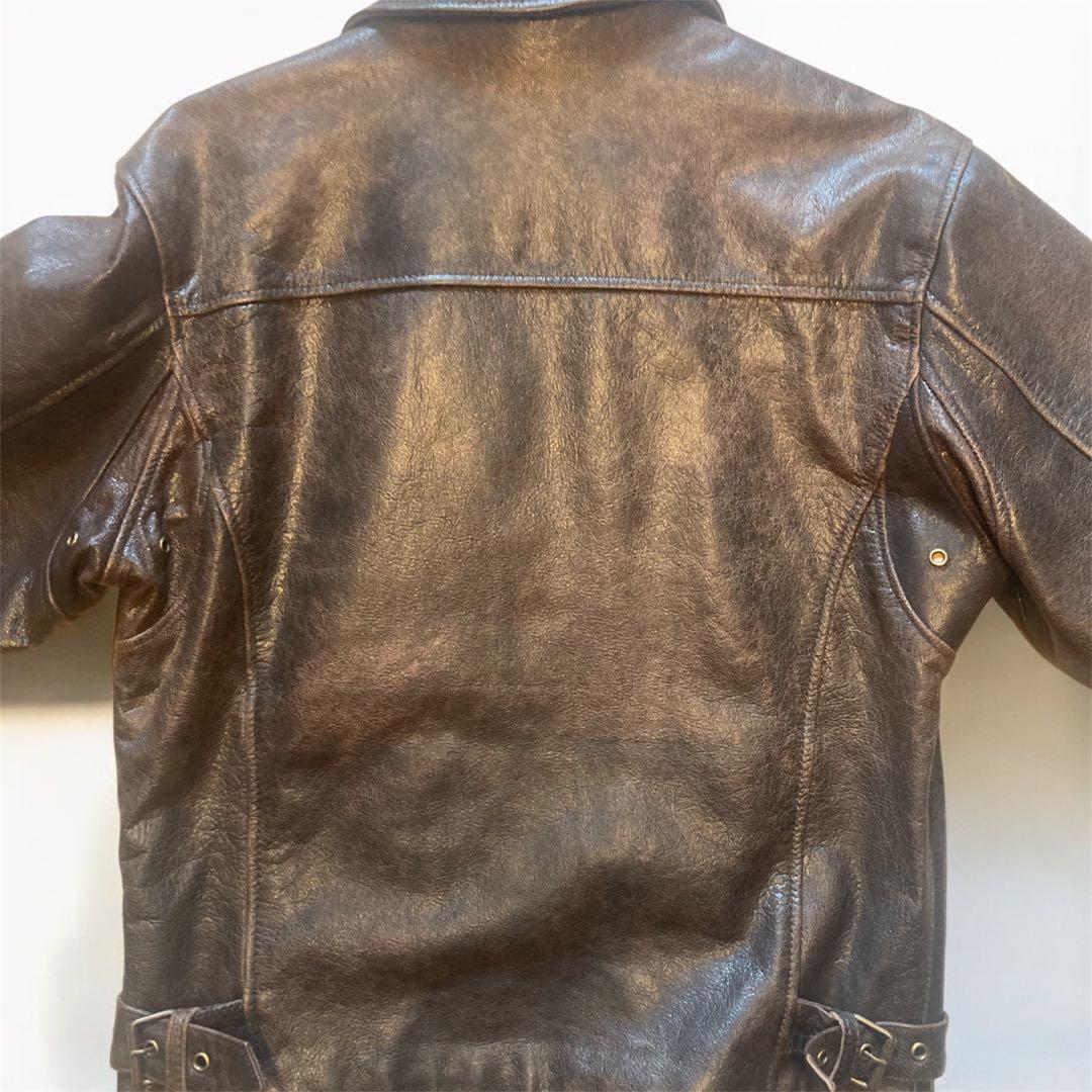 Harley-Davidson ハーレーダビッドソンレザージャケット ブラウンM