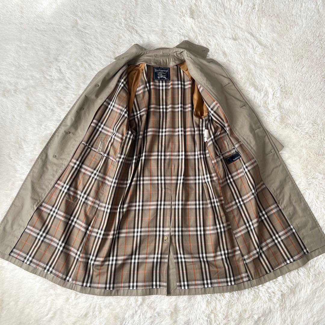 Burberry ステンカラーコート ライナー付き ノバチェック Lサイズ相当